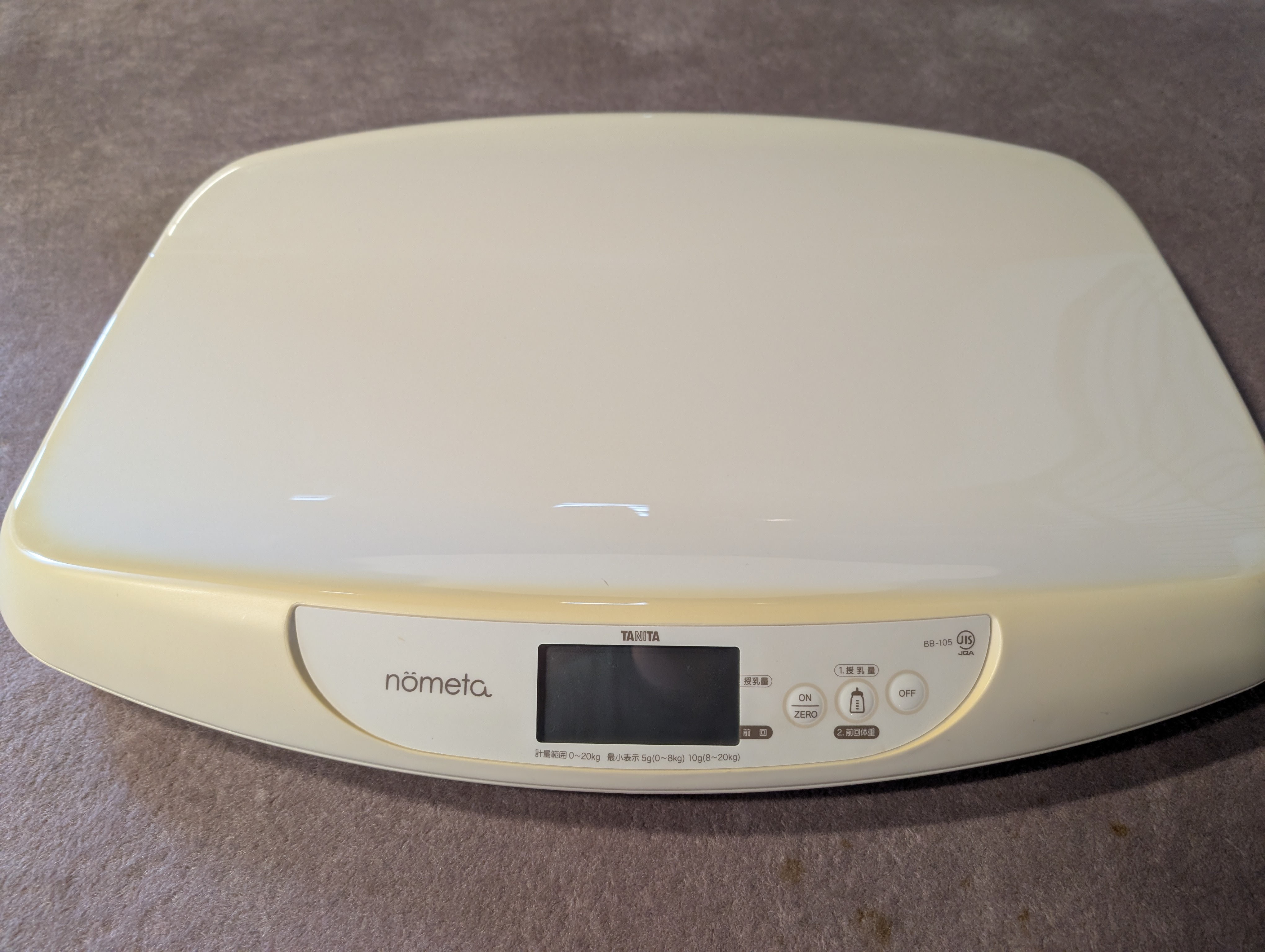 【写真レビュー】タニタのベビースケール「nometa (BB-105)」